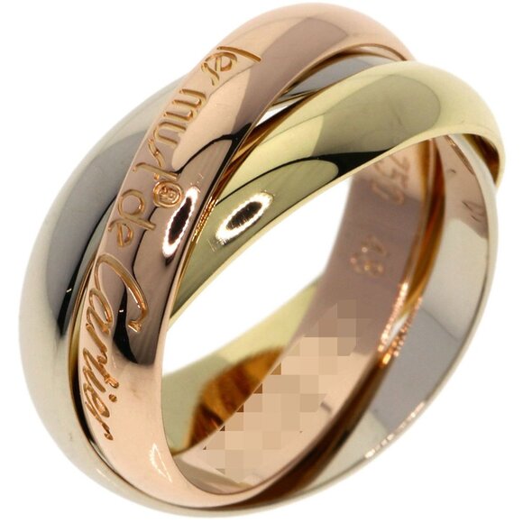 CARTIER 18k Yellow Gold Trinity Ring #48 - Picture 2 of 9